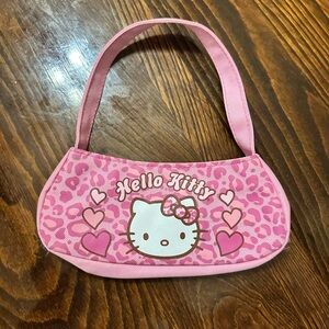 Hello Kitty Pink cheetah leopard print Pattern Bag